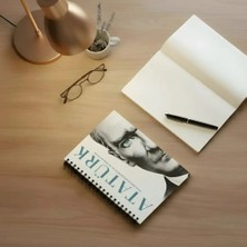 Be Online Atatürk Özel Seri Collection Sert Kapak A5 Defter - Çizgisiz 150 Sayfa