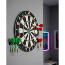 Renas Store Şık Tasarımlı Dart Tahtası 12 Inç Dayanıklı Ahşap Gövde