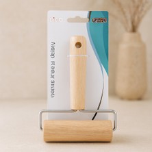Renas Store Ahşap Saplı Metal Hamur Ruleti