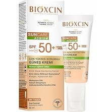 Renas Store Bioxcin Sun Care Akneye Eğilimli Ciltler Için Renkli Güneş Kremi 50 Spf - Akne, Dry Touch, Mat Tinted