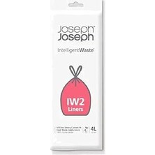 Renas Store Joseph Joseph Intelligentwaste Organik Çöp Torbası, 50 Adet, 4 Litre, Şeffaf