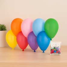 Renas Store Klasik Renkli Lateks Balon 7'' (19 Cm) 100'LÜ