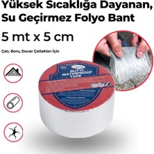 Vendly Uravas Store® Yüksek Sıcaklık Dayanan Su Geçirmez Çatı Boru Duvar Çatlak Onarıcı Yapışkan Bant Foly