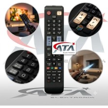 Ata Elektronik Samsung Tüm Modeller Akıllı Smart Air Sihirli LED Tv Televizyon Kumandası Yerine Tuşlu Kumanda 1078