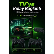 Renas Store 2.4g Kablosuz Oyun Konsolu HDMI Tv Bağlantılı Çift Kollu Klasik Oyun Seti