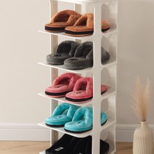 Renas Store 5 Katlı Beyaz Ayakkabılık