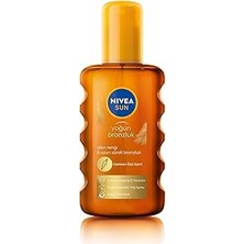 Renas Store Sun Karoten Özlü Yoğun Bronzlaştırıcı Güneş Vücut Sprey 200ML, E Vitamini, Uzun Süreli Bronzluk, Spf6