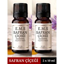 E.M.S Safran Çiçeği Esansiyel Uçucu Yağ Buhurdanlık Yağı Difüzör Esansı Oda Kokusu Esansı Mum Esansı 10 Ml.