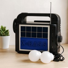 Renas Store Solar 3'ü 1 Arada El Feneri Radyo Mp3 Bluetooth Powerbank