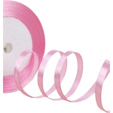 Vendly Pembe Saten Kurdele 3 mm - 5 Metre