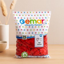 Renas Store Metallic Kırmızı Balon 11'' (28 Cm) - 100'LÜ Paket