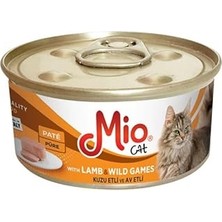 Renas Store Mio 85 gr Kedi Yaş Mama, Kuzu Etli ve Av Etli x 24 Adet
