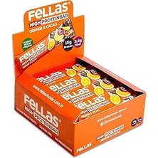 Renas Store Fellas Yüksek Protein Bar Portakal &amp; Kakao 45 gr x 12 Adet