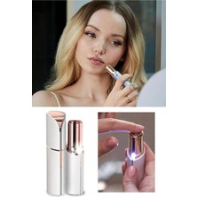 Renas Store Epilasyon Yüz Çene Işıklı Kıl Tüy Alma Mini Cep Epilasyonu Kadın Mini Traş Makinesi Pilli