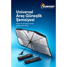 Renas Store Katlanabilir Araba Ön Cam Güneşlik Şemsiye 140X79 cm Uv Koruyucu Oto Gölgelik 1 Adet