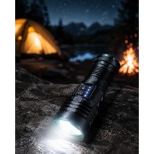 Renas Store Uzun Menzilli Şarjlı El Feneri Kamp ve Outdoor Aydınlatma Lambası