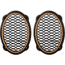Renas Store Poke PK-5052 Oval Hoparlör Kapağı Turuncu LED Sabit (2’li Paket)