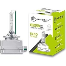 Renas Store Joyecar D8S 6000K Beyaz Ecco Serisi Xenon Far Ampulü, 12V 35W%60 Daha Fazla Işık Teknolojisi