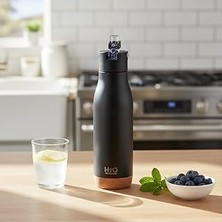 Renas Store Deconox 540 ml Paslanmaz Çelik Termos Matara - 4 Renk Seçeneği (Krem, Yeşil, Siyah, Mavi) - Sıcak ve Soğuk Tutan Ofis ve Sporcu Suluğu (Siyah)