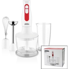 Renas Store Turbo El Blender Seti Doğrayıcı- Mikser- Blender 2 Kademe Hız 600ML Hazne - 700ML Ölçü Kabı SHB-3100S
