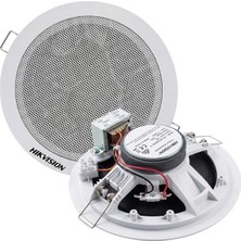Renas Store Hikvision DS-QAE0206G1-V 5.25’’ 6W 8ohm Analog 100V Trafolu Tavan Gömme Hoparlör Beyaz
