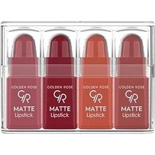 Renas Store Golden Rose Matte Lipstick (Mini) No:mix 3 - Ruj