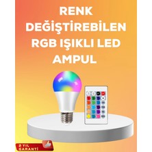 Renas Store Rgb Uzaktan Kumandalı LED Ampul 16 Renk A Kalite 2025 Model Orijinal