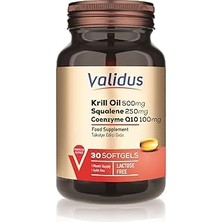 Renas Store Validus Krill Oil 500 Mg + Squalene 250 Mg 30 Softgel