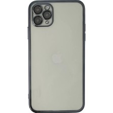 Renas Store Apple iPhone 11 Pro Kılıf Razer Lensli Silikon - Siyah