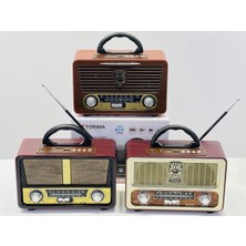Renas Store Bluetooth Özellikli Siyah Nostaljik Radyo Kumandalı ve Işıklı 2 Yıl Garantili - Elektronik