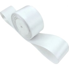 Vendly Beyaz 6 cm Saten Kurdele - 1 Metre