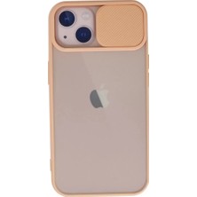 Renas Store Apple iPhone 13 Kılıf Palm Buzlu Kamera Sürgülü Silikon - Pembe