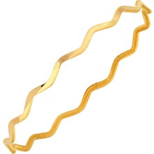 Harem Altın 22 Ayar 14 Gr Zigzag Ajda Bilezik - BZK195