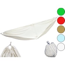 Renas Store Gabardin Dokuma Renkli Pamuk Kumaş Kamp Hamak 135X260CM200KG.TAŞIMA6MT Ipfile Çantalı
