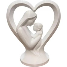 Vendly Anne Bebek Dekorati̇f Salon Oturma Odasi Biblo – Salon Ofis Için Dekoratif Ürün 20 cm Beyaz