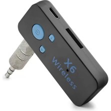 Renas Store Aux Bluetooth Ses Alıcı Adaptör Handsfree - Siyah HD9004