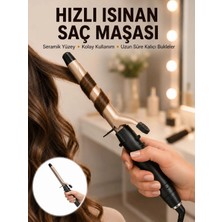 Renas Store Profesyonel 25 mm Saç Maşası Kalın Bukle Etkili Yeni Nesil
