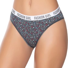 Gümüş 6024 12'li Kadın Likralı Kemer Lastikli Galaksi Bikini