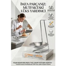 Renas Store Inox Kepçe Standı - Kaşık Kepçe Standı- Profesyonel Şef Tasarımı 722042