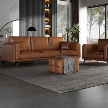 Veluxe Home & Living'den Serena Italyan Deri Modern Koltuk Takımı Hakiki Deri Koltuk Takımları