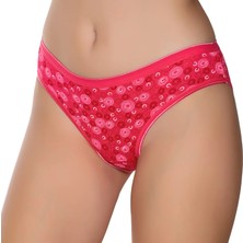 Gümüş 6026 12'li Kadın Likralı Ince Bel Halka Baskılı Bikini