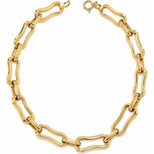Sembol Gold 14 Ayar Süzme Kemik Ataç Altın Bileklik 2,40 Gram 19 cm