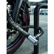 Renas Store Şeffaf Pvc Kaplamalı Dayanıklı Motosiklet ve Bisiklet Güvenlik Kilidi