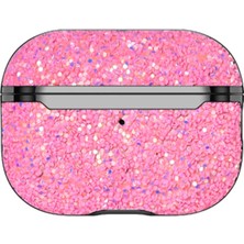 Renas Store Onegif Apple Airpods Pro 2 (2.nesil) Bright Simli Airpods Kapak - Pembe