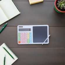 Hediye Bahçesi 12 Haneli Hesap Makinesi - LCD Yazı Tahtalı - Dijital Kalemli