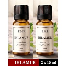 E.M.S 2 x 10 ml Ihlamur Esansiyel Uçucu Yağ Buhurdanlık Yağı Difüzör Esansı Oda Kokusu Esansı Mum Esansı 10 ml