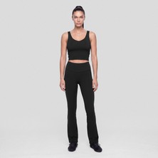 Qua Home Q Active Kadın Flare Pantolon Siyah