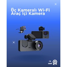Renas Store Gelişmiş G-Sensörlü Üçlü Araç Kamerası – 5” LCD Ekran ve Hareket Algılama
