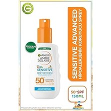 Renas Store Garnier Ambre Solaire Sensitive Advanced Güneş Koruyucu Çocuk Sprey GKF50+ 200ML