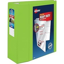 Renas Store Avery Ağır Hizmet Tipi Görünüm 3 Halka Bağlayıcı, 5 "tek Dokunuşla Ezd Halka, 8.5" x 11" Kağıt Tutar, 1 Chartreuse Bağlayıcı (79815)